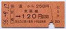 国鉄・金額式★住道から京橋→京阪線120円(昭和56年)
