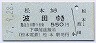 松本電気鉄道★松本→波田(平成7年・550円)