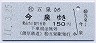 蒲原鉄道・廃線★五泉→今泉(平成11年・150円)