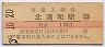 東北本線・北浦和駅(10円券・昭和39年)