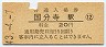 中央本線・国分寺駅(20円券・昭和43年)
