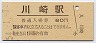 東海道本線・川崎駅(80円券・昭和54年)