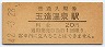 山陰本線・玉造温泉駅(20円券・昭和42年)