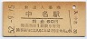 指宿枕崎線・中名駅(60円券・昭和52年)