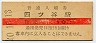 中央本線・四ツ谷駅(10円券・昭和40年)