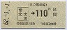 日立電鉄・廃線★常北太田→110円(昭和62年)