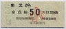 京成★柴又→50円(昭和62年・小児)