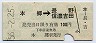 長野電鉄★本郷→長野・信濃吉田(昭和56年・100円)
