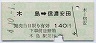 長野電鉄★木島→信濃安田(平成4年・140円)