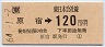 原宿→120円(昭和64年)