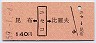 昆布←[ニセコ]→比羅夫(昭和59年・140円)