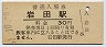 山陽本線・岩田駅(30円券・昭和51年)