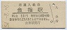 三セク化★二俣線・金指駅(30円券・昭和51年)