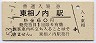 改称駅★石北本線・東相ノ内駅(60円券・昭和53年)