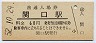 三セク化★越美南線・関口駅(60円券・昭和52年)