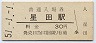 片町線・星田駅(30円券・昭和51年)