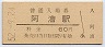 紀勢本線・阿漕駅(60円券・昭和52年)