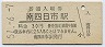 関西本線・南四日市駅(30円券・昭和51年)