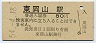 山陽本線・東岡山駅(80円券・昭和54年)