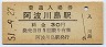 徳島本線・阿波川島駅(30円券・昭和51年)