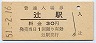 徳島本線・辻駅(30円券・昭和51年)