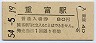 日豊本線・重富駅(80円券・昭和54年)