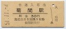 予讃本線・菊間駅(30円券・昭和51年)