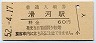 成田線・滑河駅(60円券・昭和52年)