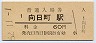 東海道本線・向日町駅(60円券・昭和52年)