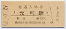 東海道本線・元町駅(60円券・昭和52年)