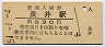 三セク化★長井線・長井駅(30円券・昭和51年)