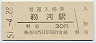 和歌山線・粉河駅(30円券・昭和51年)