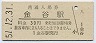 東海道本線・金谷駅(30円券・昭和51年)