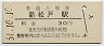 常磐線・新松戸駅(30円券・昭和51年)