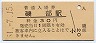 信越本線・磯部駅(30円券・昭和51年)