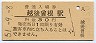 越後線・越後曽根駅(30円券・昭和51年)
