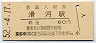 成田線・滑河駅(60円券・昭和52年)