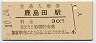 南武線・鹿島田駅(30円券)