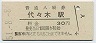 中央本線・代々木駅(30円券・昭和51年)5324