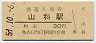 東海道本線・山科駅(30円券・昭和51年)