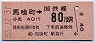 東京印刷★馬喰町→80円(昭和53年)