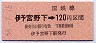 高松印刷★伊予宮野下→120円(昭和58年)