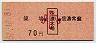 簗場←[信濃木崎]→信濃常磐(昭和57年・70円・小児)