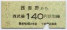 西武★西吾野→140円(昭和56年)