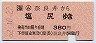 (ム)奈良井→塩尻(昭和62年・380円)