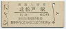 常磐線・北松戸駅(60円券・昭和52年)