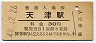 日豊本線・天津駅(30円券・昭和48年)
