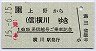 165系信越号ご乗車記念券(上野→(信)横川)