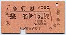 急行券★桑名→150km(昭和59年)