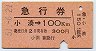 急行券★小湊→100km(昭和51年)